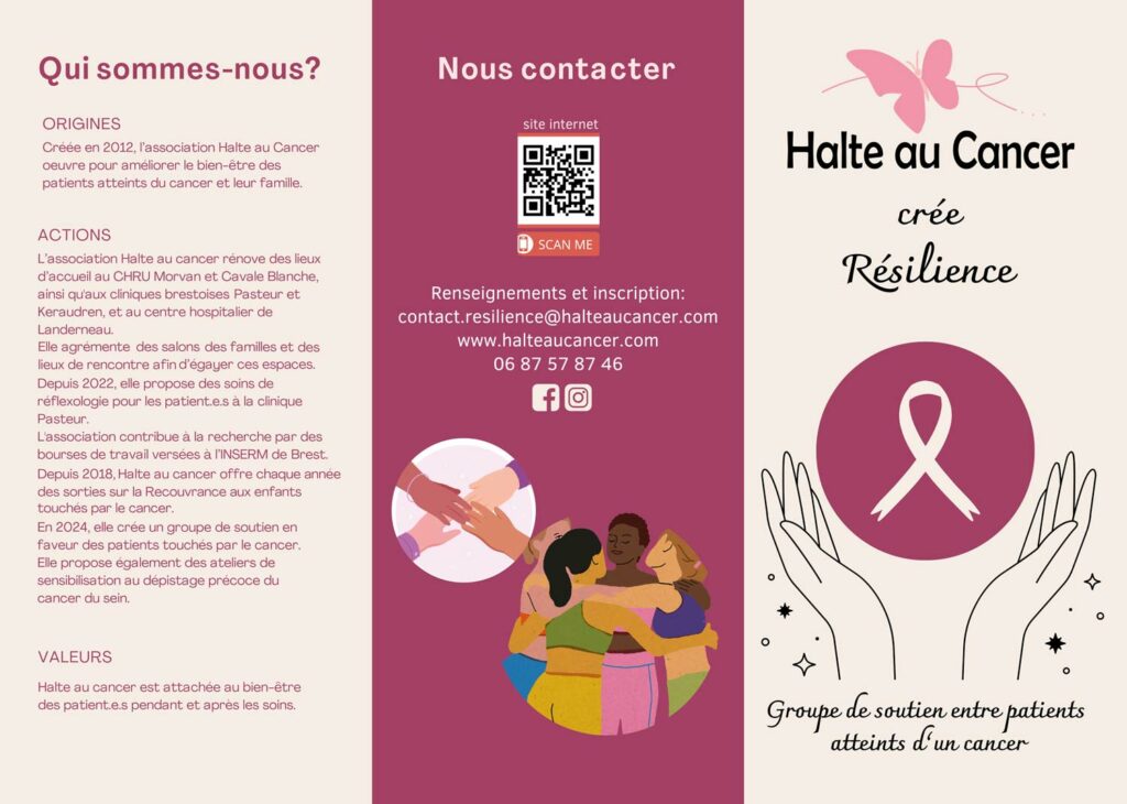 Dépliant collectif Resilience Halte au cancer